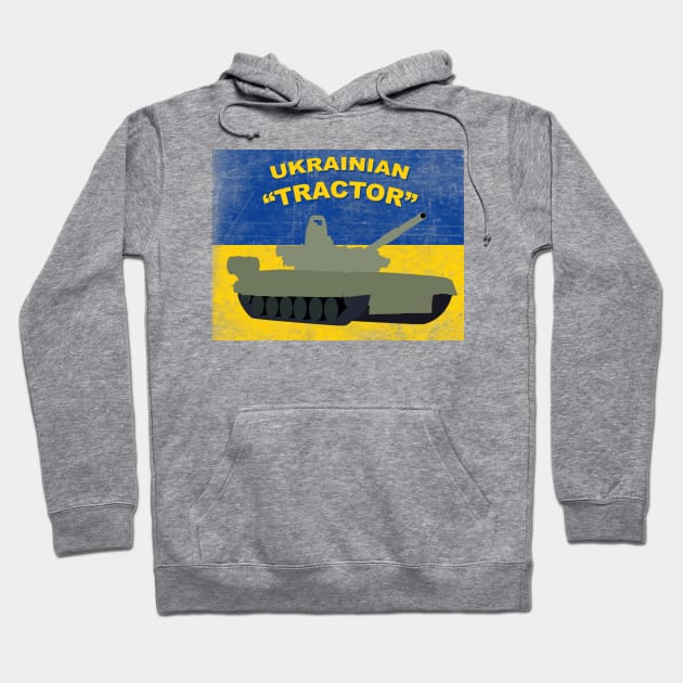 Ukrainian Tractor Hoodie by sirtoddington